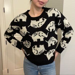 Elephant Knit Sweater 🐘